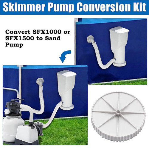 Skimmer Pump Conversion Kit for SFX1000 SFX1500, Sand Pump Housing Cap with Seal 1