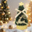 Pre-lit Artificial Mini Christmas Tree Green 12-inch 2