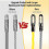 10M 3.0mm Electrical Fish Tape, Wire Fish Tape Wire Puller, Wire Snake for Running Wire Through Wall, Retractable 5