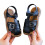 Children's Open-Toe Sandals Breathable Black Rubber Sole 4