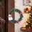 Mini Christmas Wreath Ornament Artificial Pinecone with Red 2
