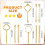 3 Tiered Tray Hardware Kit,Cake Stand Hardware,Stacking Cupcake Stand Fittings,Fruit Cake Plate Handle Fitting Rod 6