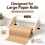 Suporte Dispenser de Papel  de Madeira 2 Peças com Clampe, Suporte de Papel para Mesas de 0,79 A 1,97 Polegadas de Espessura 6