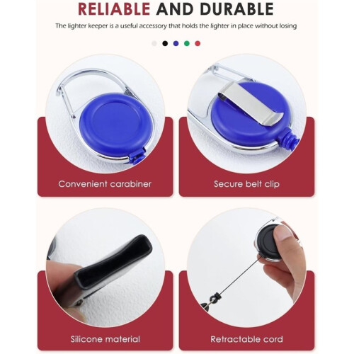 1set Retractable Lighter Clip, Colorful Lighter Pendant Keychain, Classic Lighter Cover, Single Clip 1