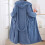 Women's Fleece Bathrobe Blue One Size 6