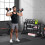Adjustable Dumbbell Rack | Multifunction Weight Storage Stand 3 Tier 10