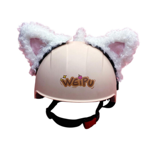 Cat Ear Helmet Accessories White Cartoon Decorations 1