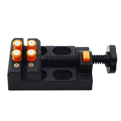 Mini Drill Press Vise Clamp Orange Black 1
