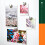 Refrigerator Magnets Pink Love Heart Set 12 pcs 2