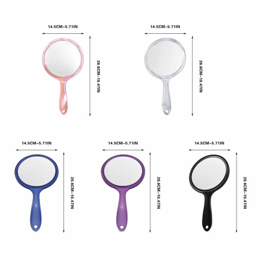 Double-Sided Makeup Mirror 1X/5X Lightweight Compact Travel 2