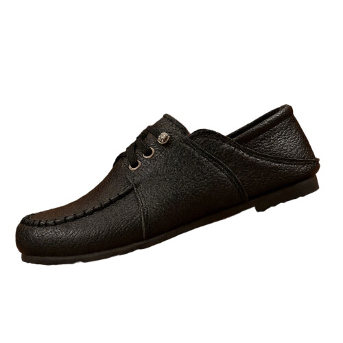 Willtoo Women's Leather Flat Shoes Round Toe Handmade 1