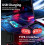 Motorcycle RGB LED Strobe Lights with Remote Control LED Flash Wireless Light Warning Lights for Car Bicycle 4 Lights 6
