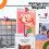 Refrigerator Magnets Pink Love Heart Set 12 pcs 4
