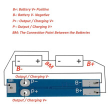20 Stuks 2S BMS 7.4V 8.4V 8A Beschermingsbord 18650 Oplader PCB Beschermingsbord Module voor Li-Ion Lithium Batterijcel