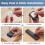 6 Pack Retractable Remote Control Safety Lock Tether, Adjustable Lock Strap TV Remote Finder and Security Lanyard 7