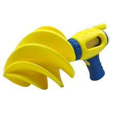 Giocattolo da Spiaggia A Manovella con Trivella Gialla e Conica, Artefatto per Scavare Sabbia A Spirale per Genitori e Figli, Gioco Estivo al Mare