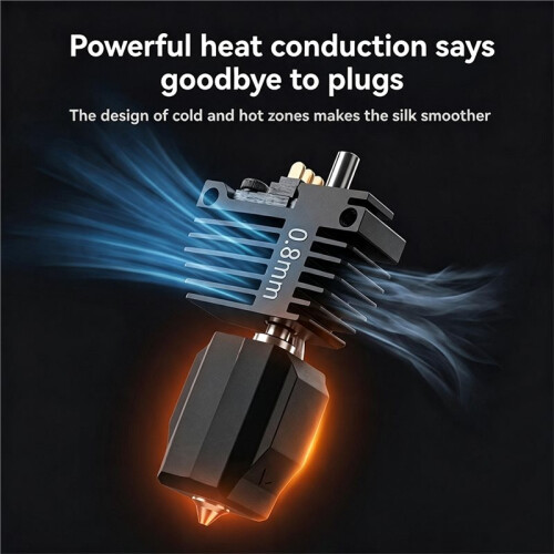 Kit de Hotend com Bico de 0,8mm para Impressora 3D para Flashforge Creator 5/5 Pro, Cabeça de Extrusora de Metal 2