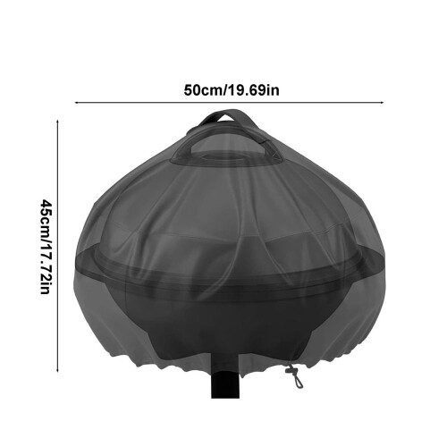 Round Electric Grill Cover Weatherproof 15-Serving 2