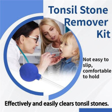 Oral Calculus Remover Tonsil Stone Cleaning Kit 15 90 Curved Glass Tube Manual Suction Tonsil Cleaner