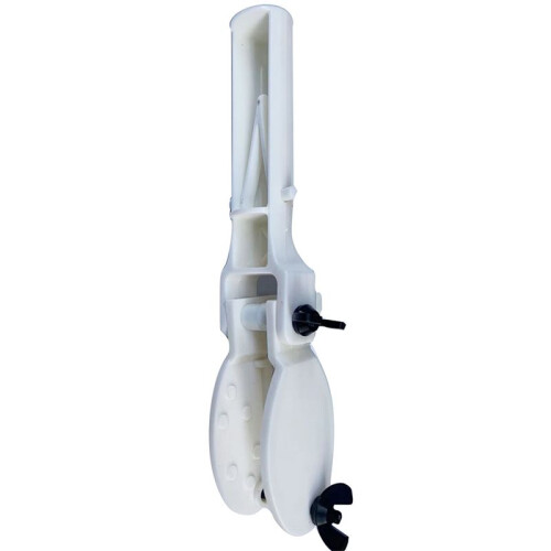2 Pack Heavy Duty Pool Pole Hanger, Wall Mount Pool Telescopic Pole Bracket, Rust Proof Fixed Holder White 1