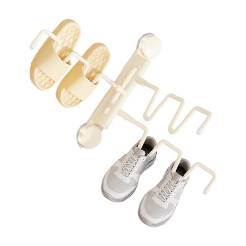 Shoe Racks,Space-Saving Suction-Cup Shoe Racks, Foldable and Rotatable Indoor/Outdoor Shoe Drying Racks 1
