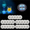 25pcs LED Coaster Light  Coasters LED Bottle Light Bottle Glorifier LED Stickers Coaster Light  for Drinks 9