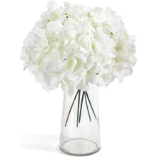 64Pcs Hydrangea Artificial Flowers Bulk, Silk White Hydrangeas, for Wedding Centerpieces, Home, Garden, Party Decoration