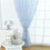 Chiffon Curtains Blue Transparent Eyelet Panel 5