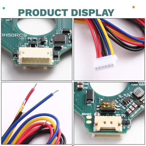 DHF50v2  Brushless Servo Motor Drive Board with Encoder and Inductive Driver with CAN Communication, Only for MHF5005 2