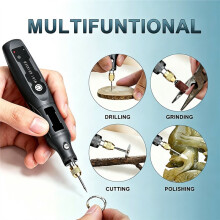 Cordless Drill Handheld Rotary Tool One-Button Fine Engraving Polishing Cutting Ideal Gift for DIY Hobbyist