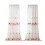 Embroidered Christmas Sheer Curtains Red Gold Green Tree 2