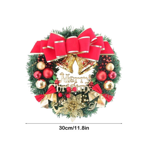 Christmas Wreath Gold Decor Pine Cones 18 Inch 2