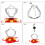 Hummingbird Feeder Plastic Ant-Proof 5 Ports 1PC 3