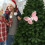 Glitter 3D Plastic Pearl Butterfly Clips Christmas Tree 5