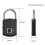 Prettyzoom Padlock USB Rechargeable Black Zinc Alloy 2