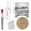 Darning Looms Kit for Visible Mending, Knit Patch Maker Tool for Jeans, Socks & Sweaters,Needle Weaving Sewing  Set 6