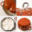 Pumpkin Dutch Oven Enameled Cast Iron 4 Qt 4