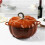 Pumpkin Dutch Oven Enameled Cast Iron 4 Qt 7