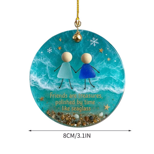 Acrylic Christmas Ornament 2D Flat Holiday Decor 1