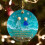 Acrylic Christmas Ornament 2D Flat Holiday Decor 4