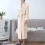 Women's Terry Cloth Flannel Bathrobe Khaki 5