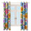 Floral Printed Window Curtains Blackout Thermal Insulated 3