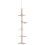 Floor to Ceiling Cat Tree 230-260cm Height Adjustable, 5-Tier Cat Tower with Scratching Posts, Hammock, Perches, Beige 2