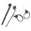 Nylon Cable Tie Wrap Fixed Fastener Clips 50 pcs 3
