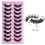 Synthetic False Eyelashes - Soft Natural Style, 10 Pairs 7