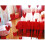 Heart-Shaped Tassel String Curtain Red Sheer 1 Piece 6