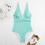 Women's Green Push-Up Monokini Swimsuit 4