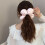 3D Flower Hair Scrunchie Thick Oversized Ponytail Holder 8