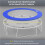 12ft Trampoline Pad, Φ366cm Trampoline Accessories Surround Pad Thick Foam Pads Padding Replacement Spare, Blue 7