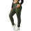 Women's Fleece-Lined Thermal Leggings Solid Color High 2